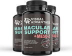 Visual Advantage® Macular Support + Meso-Z – Complemento Ocular con Antioxidantes Triples para Protección Avanzada Frente a Pantallas Digitales (60 Comprimidos)