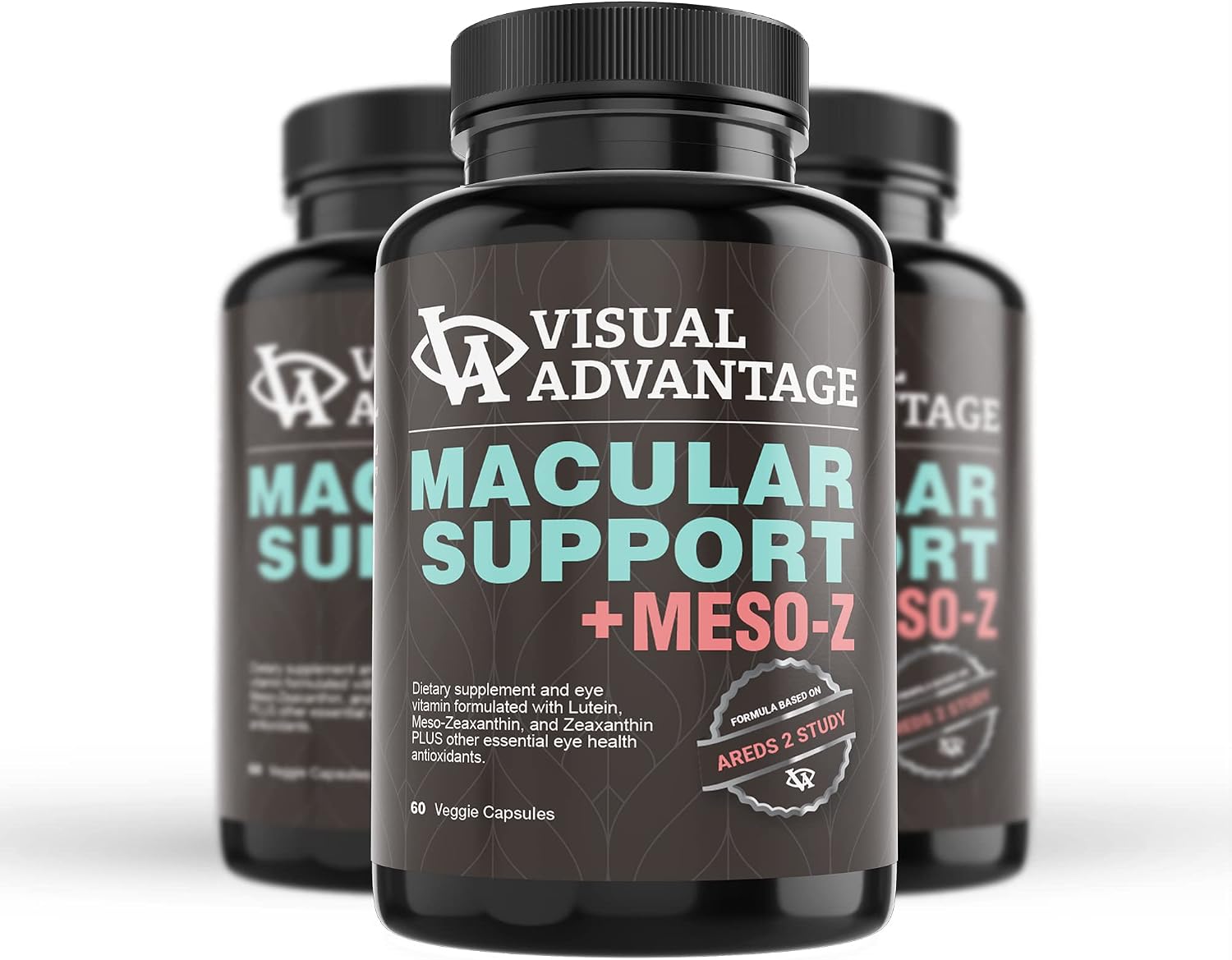 Visual Advantage® Macular Support + Meso-Z – Complemento Ocular con Antioxidantes Triples para Protección Avanzada Frente a Pantallas Digitales (60 Comprimidos)