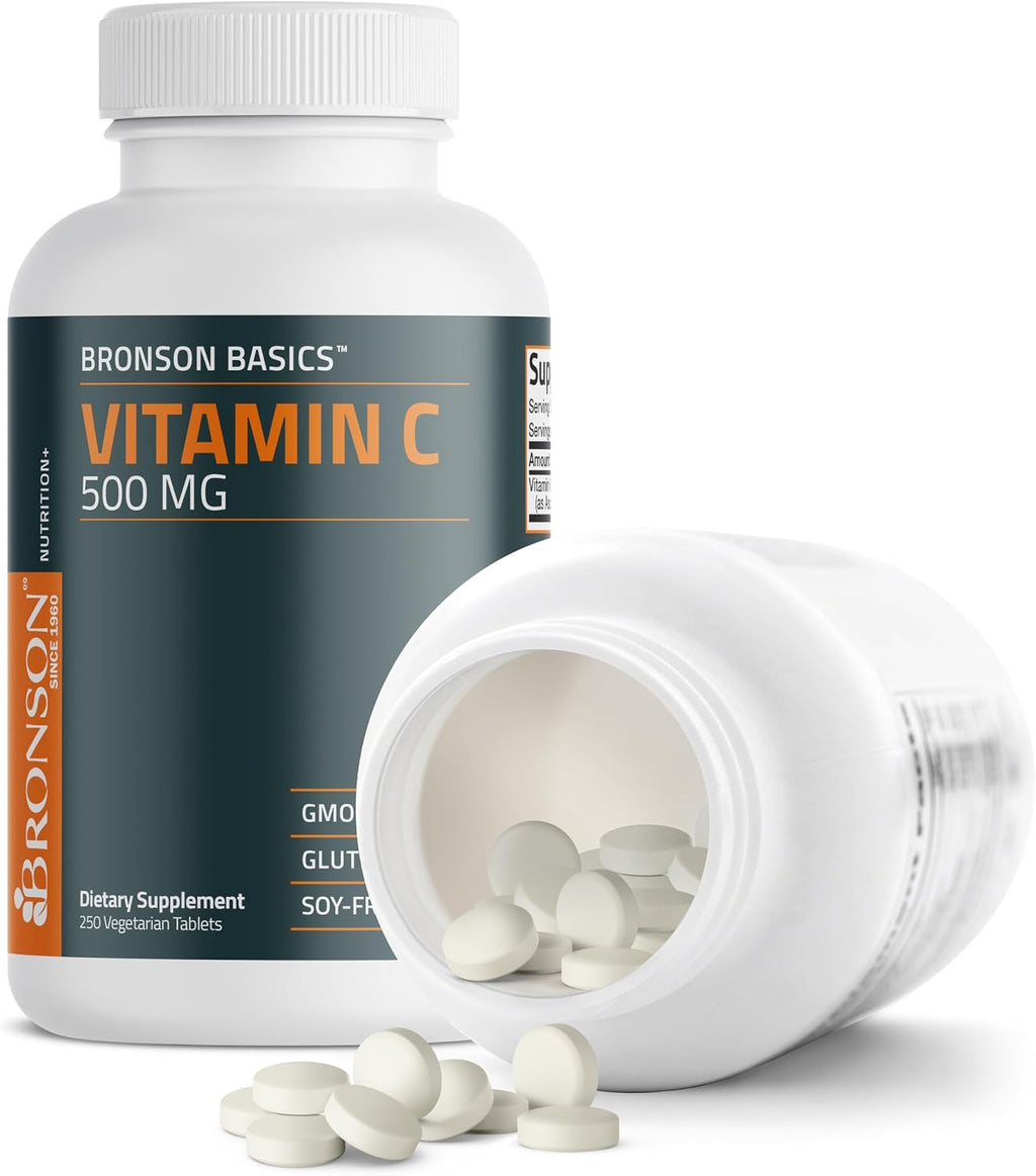Bronson Vitamina C 500 mg - 250 Comprimidos Vegetarianos