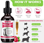 Xsvseie Gotas para Infección Urinaria en Perros - Suplemento Herbal Natural con Arándano para la Salud de la Vejiga