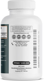 Bronson Vitamin B2 100mg Non-GMO, 240 Vegetarian Capsules