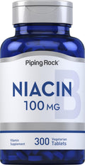 Piping Rock Niacina 100mg - 300 Comprimidos