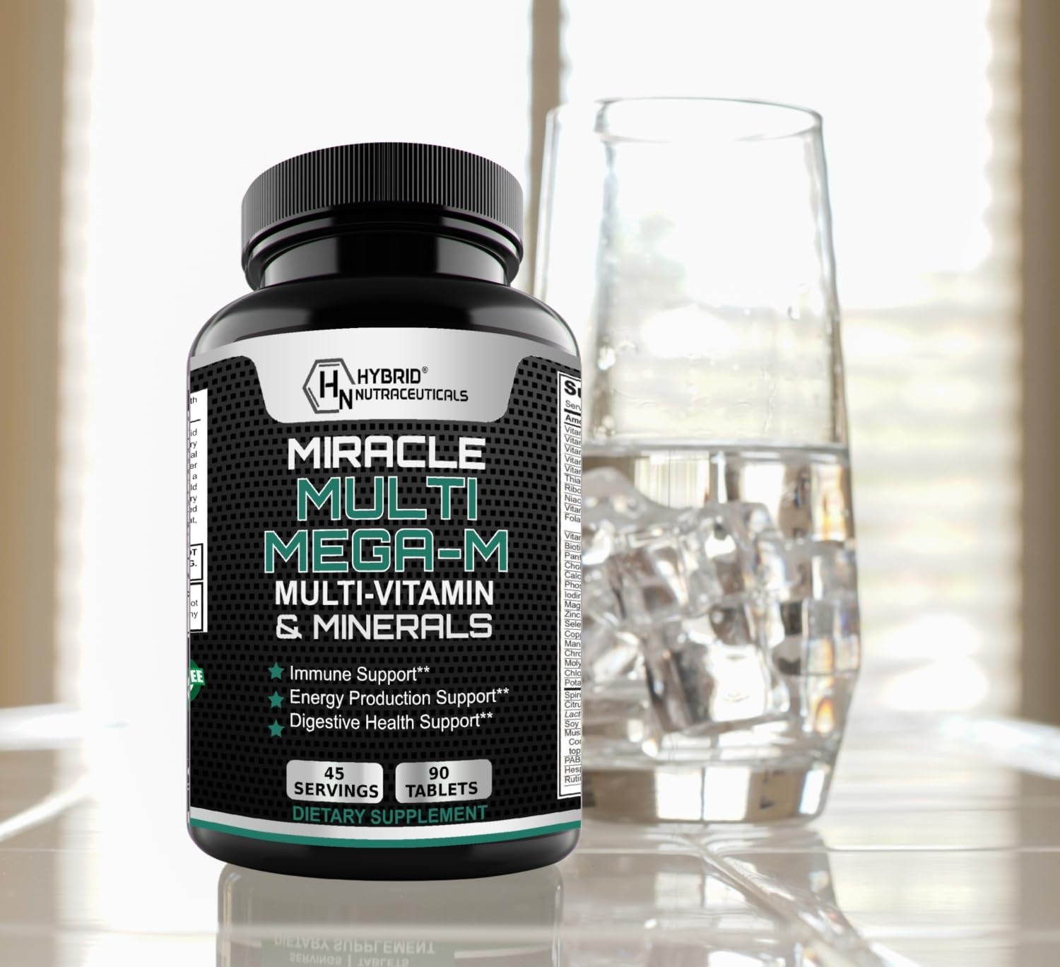 MEGA-M Multivitamin for Men and Women (+ superfoods, Mushrooms and enzymes)