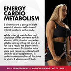 Core Nutritionals B Complex | Complejo B 8 Vitaminas + Colina e Inositol | 90 Cápsulas