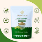 Exotic Veda Polvo de Amla Puro - 100g (100% Natural)