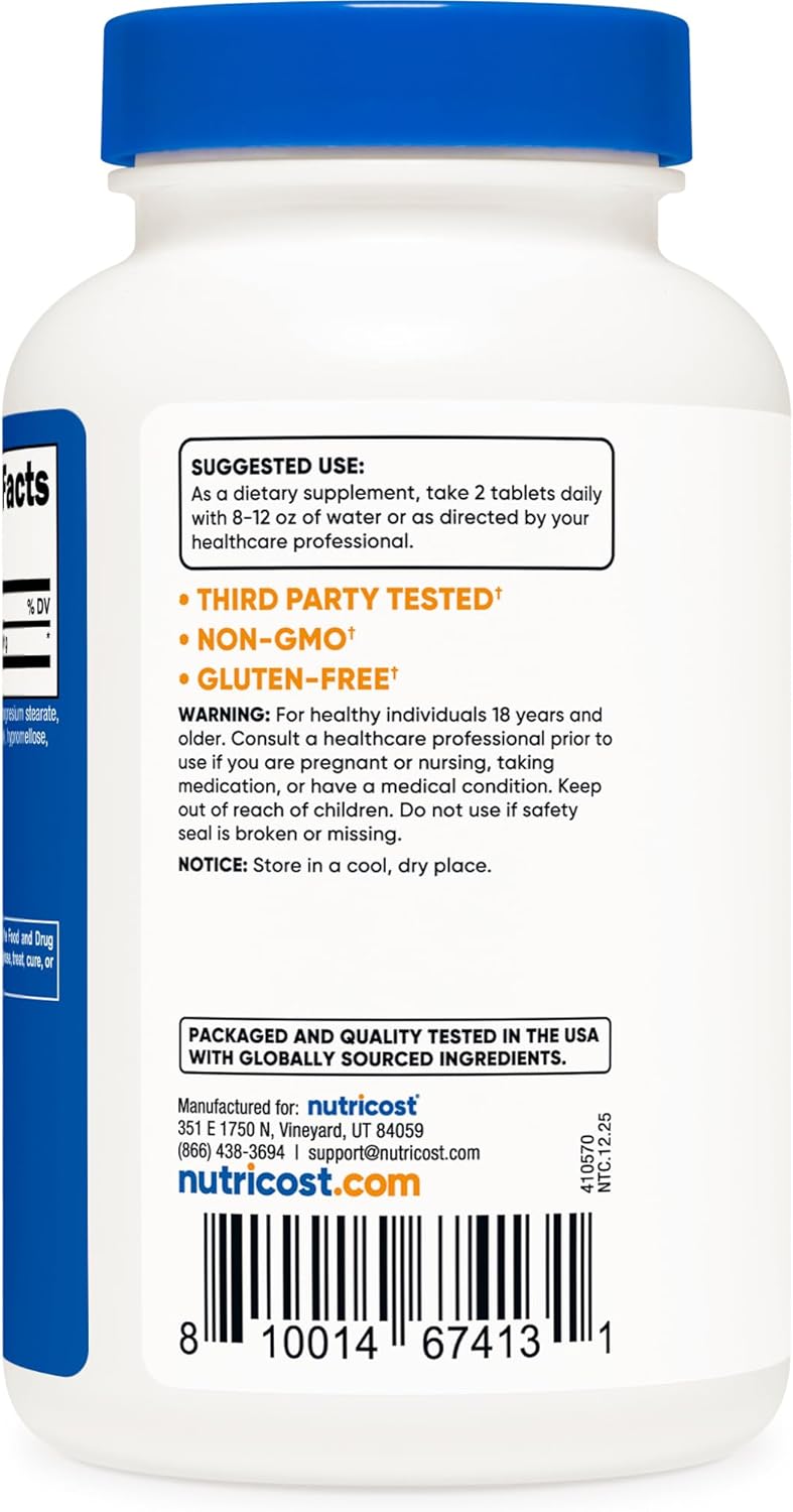 Nutricost L-Citrulina 2500mg por dosis - 120 Comprimidos (60 dosis)