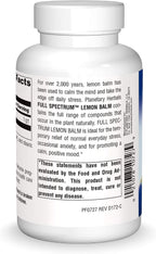 Planetary Herbals Melisa (Lemon Balm) Full Spectrum 500 mg, 120 Capsules - Support for Calmness and Natural Rest