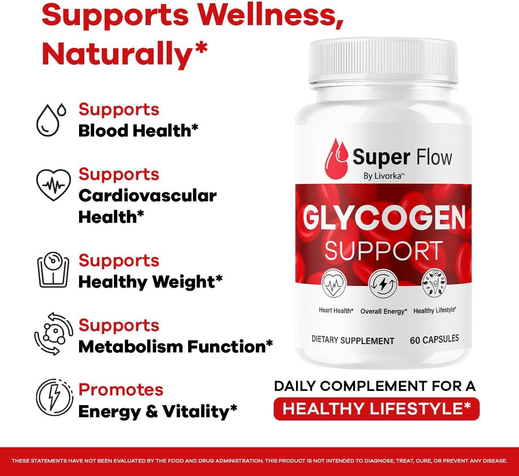 Super Flow Glycogen - Multivitamínico y Mineral - 60 Cápsulas