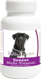 Healthy Breeds Cane Corso Tabletas Multivitamínicas para Perros Senior, 60 Unidades