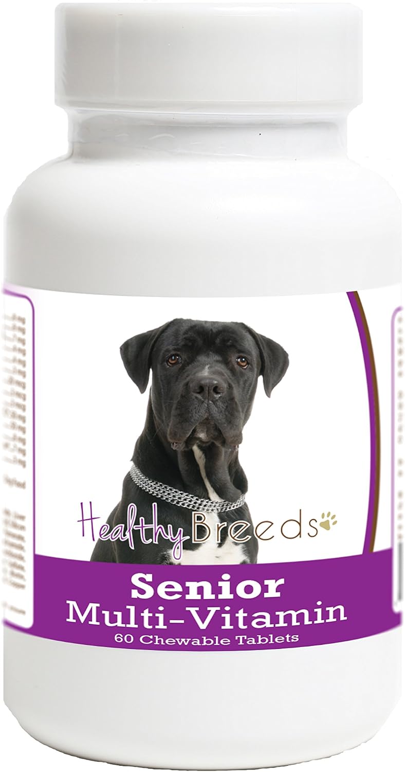 Healthy Breeds Cane Corso Tabletas Multivitamínicas para Perros Senior, 60 Unidades