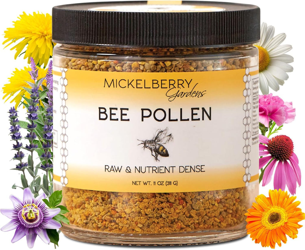 Gránulos de Polen de Abeja Mickelberry Gardens 170g Superalimento Crudo Rico en Proteínas