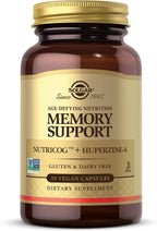 Solgar Memory Support - Complemento para la Memoria y el Enfoque con Nutricog y Vitamina D