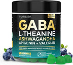 Gominolas GABA 500mg con L-Teanina, Ashwagandha y Magnesio – 60 Gominolas