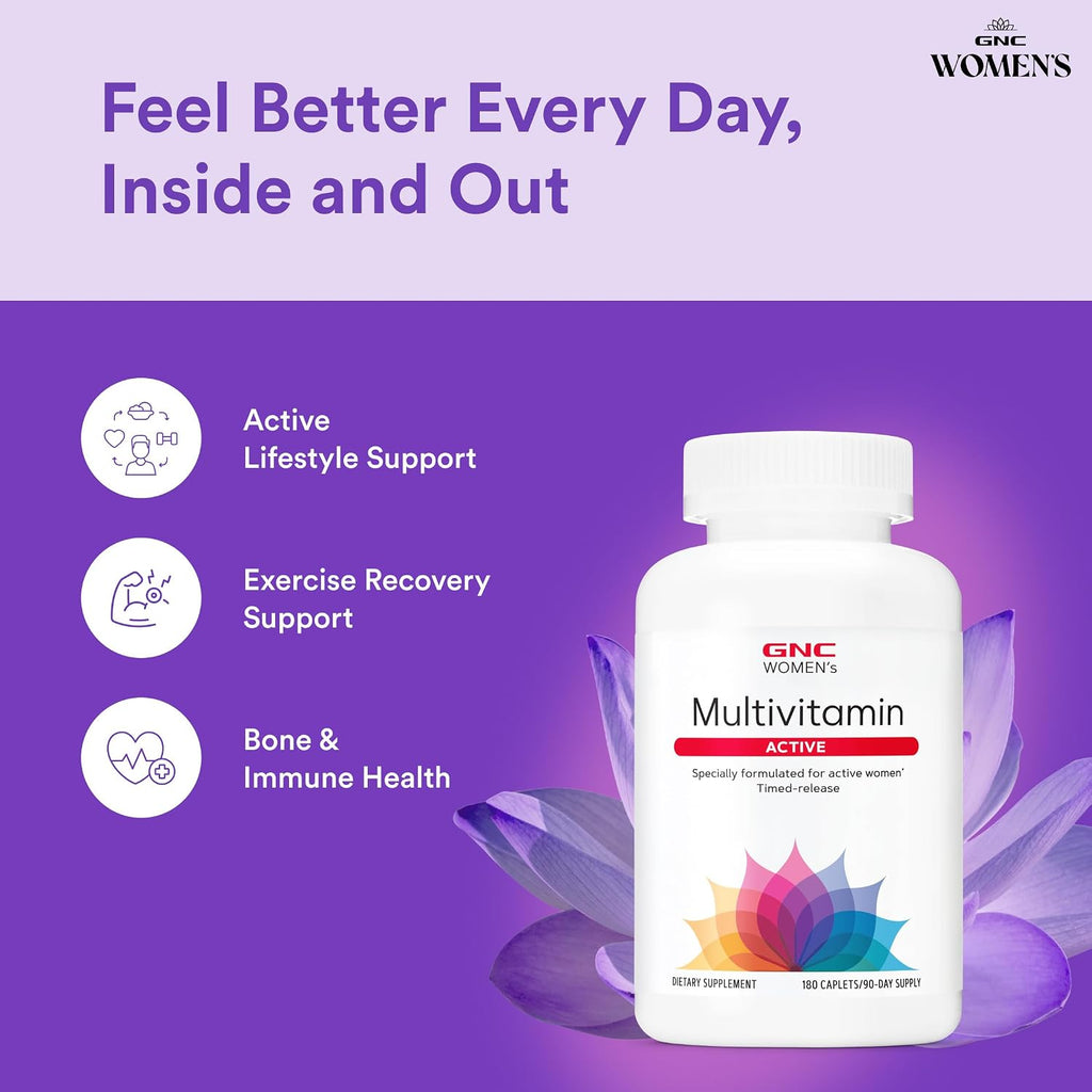 GNC Women’s Active Multivitamin – 180 Comprimidos