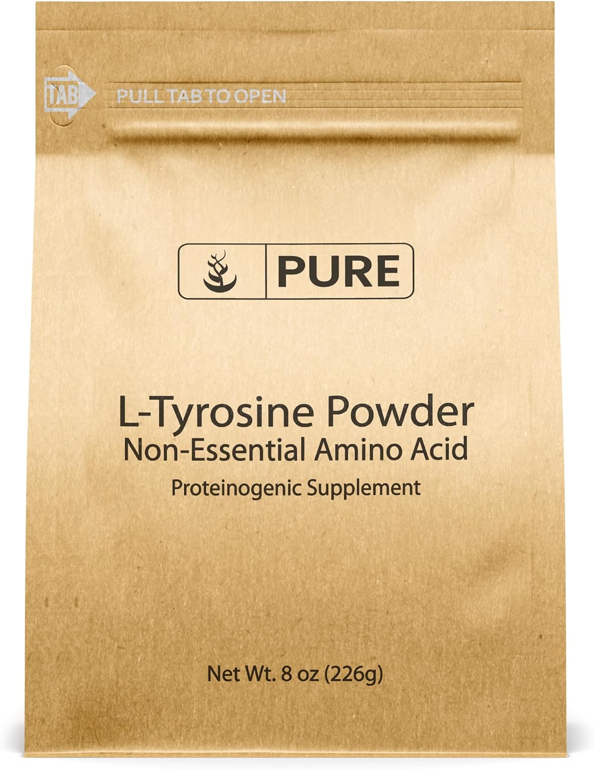 PURE ORIGINAL INGREDIENTS L-Tirosina en Polvo (227g) - Aminoácido No Esencial