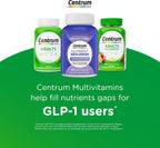 Centrum MultiGummies Gominolas Multivitamínicas para Adultos, Sabor Frutas Variadas, 180 unidades
