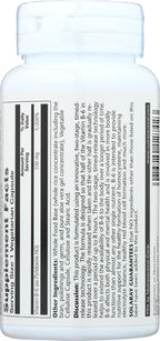 Solaray Vitamina B6 100mg Liberación Prolongada, 60 Comprimidos
