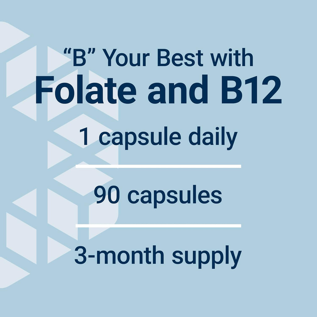 Life Extension BioActive Folate & Vitamin B12 - 90 Capsules