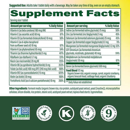 MegaFood One Daily Multivitamínico sin – Vitamina D: Contribuye al mantenimiento de los huesos y los dientes, así – Image 2