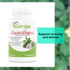 Guanábana (Graviola Soursop) - Antioxidante - Apoyo Celular - 100 Cápsulas Vegetarianas