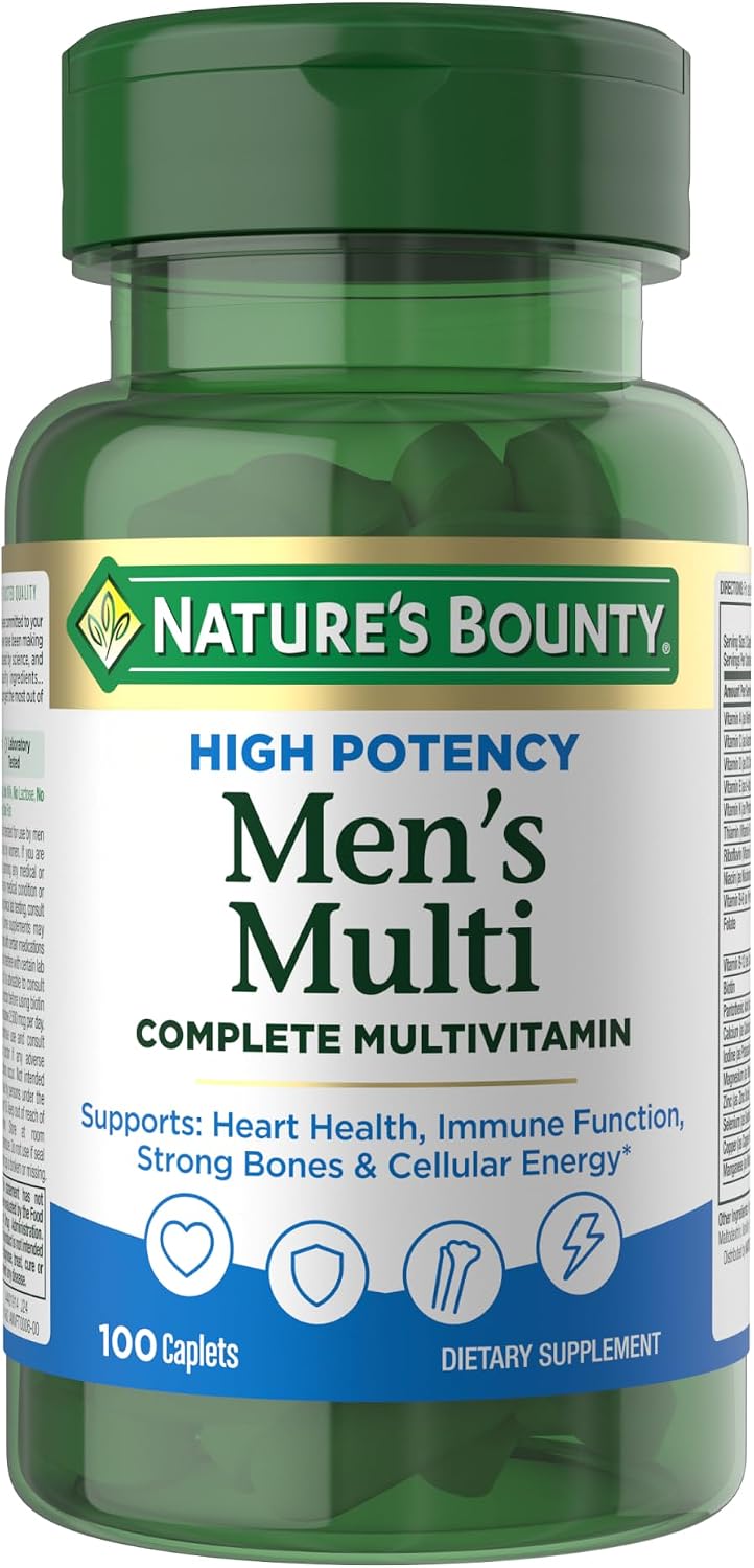 Nature's Bounty Multivitamínico Completo para Hombres de Alta Potencia, 100 Cápsulas