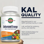 Kal Enhanced Energy - Multivitamínico con ActiSorb - 90 Comprimidos