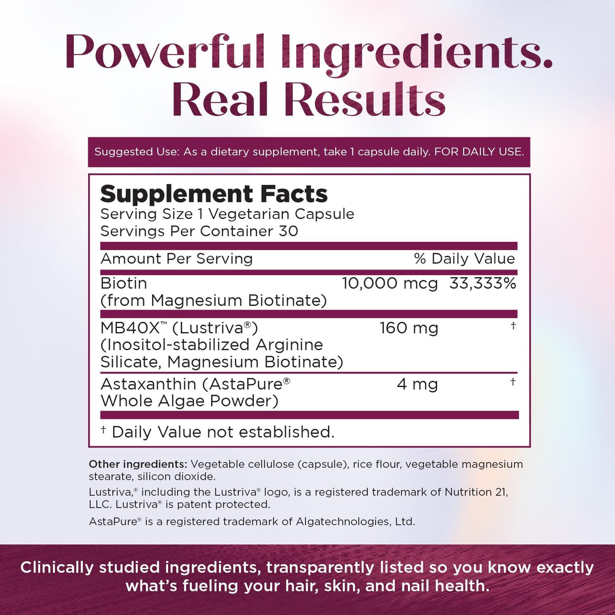 Purity Products MyBiotin ProClinical - – El mantenimiento de las membranas mucosas en condiciones normales. – Image 4