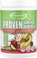 Gaspari Nutrition Greens & Reds: Superalimento Orgánico en Polvo, Fresa Limonada, 360 g (12.69 oz)