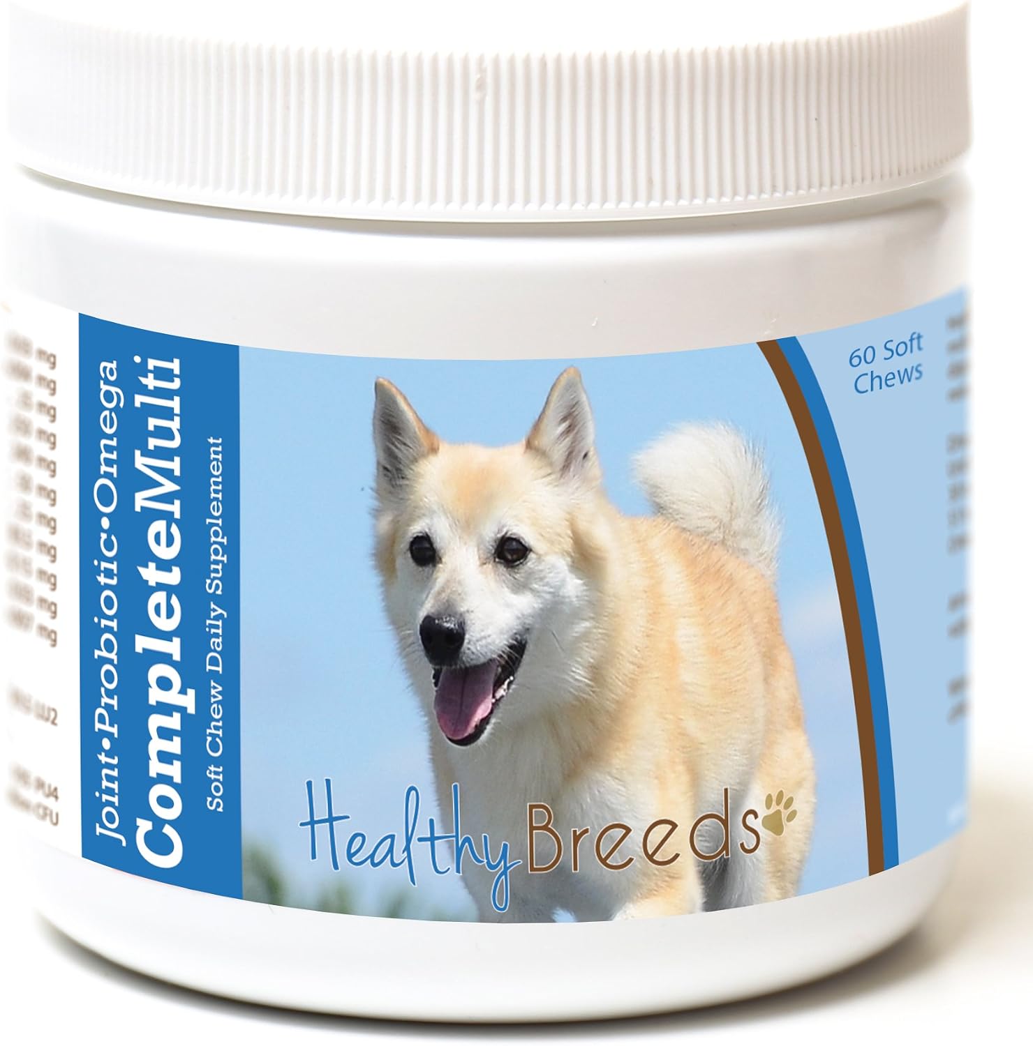 Healthy Breeds American Eskimo Dog Multivitamínico Completo Masticables Blandas 60 Unidades
