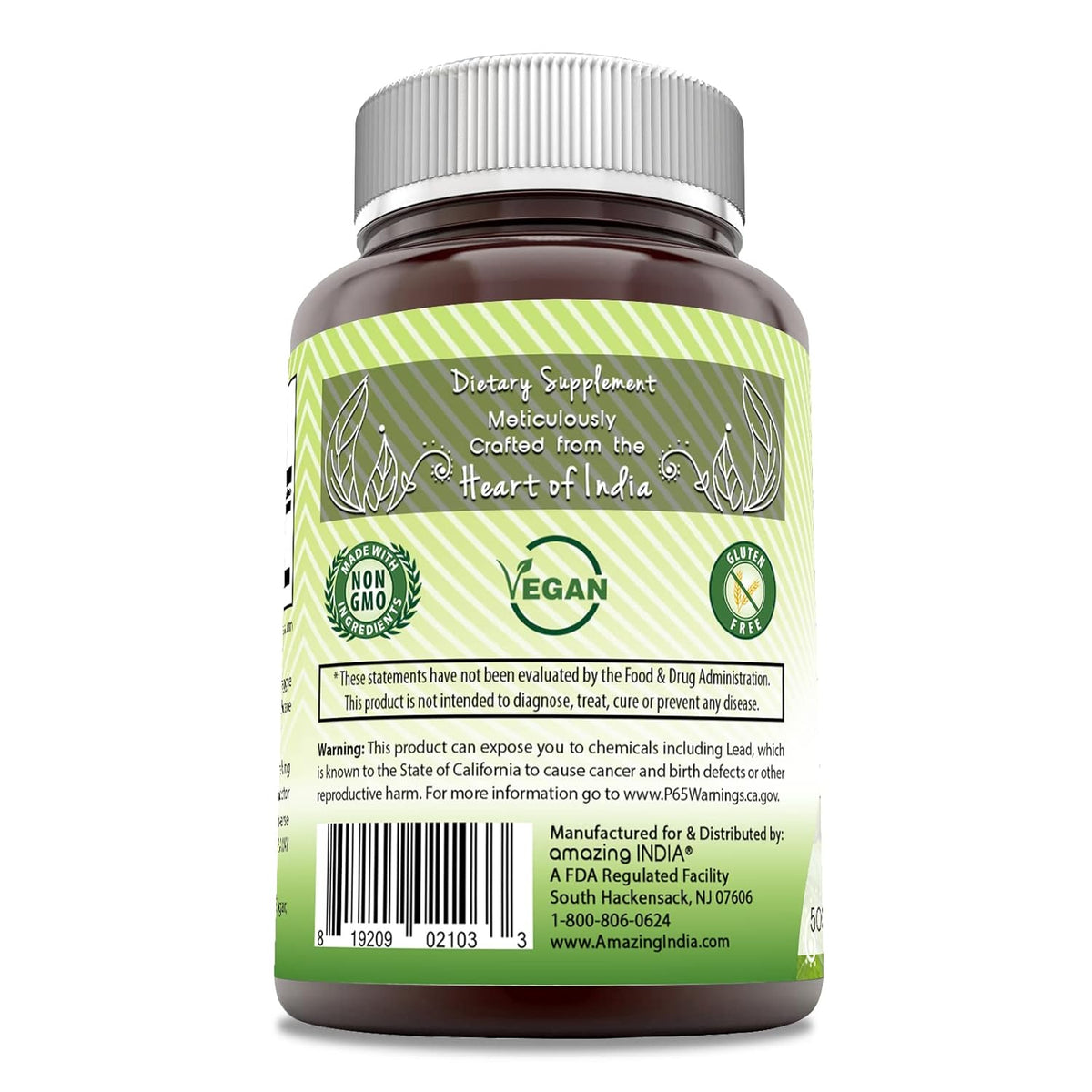 Amazing India Amla (Amla Natural) 500 mg - 120 Cápsulas Veganas - Sin Gluten, No GMO – Image 2