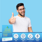 YETAIM Parches de Recuperación para Hombres y Mujeres - 48 Parches - Apoyo Energético y Recuperación Rápida - Transparente Azul