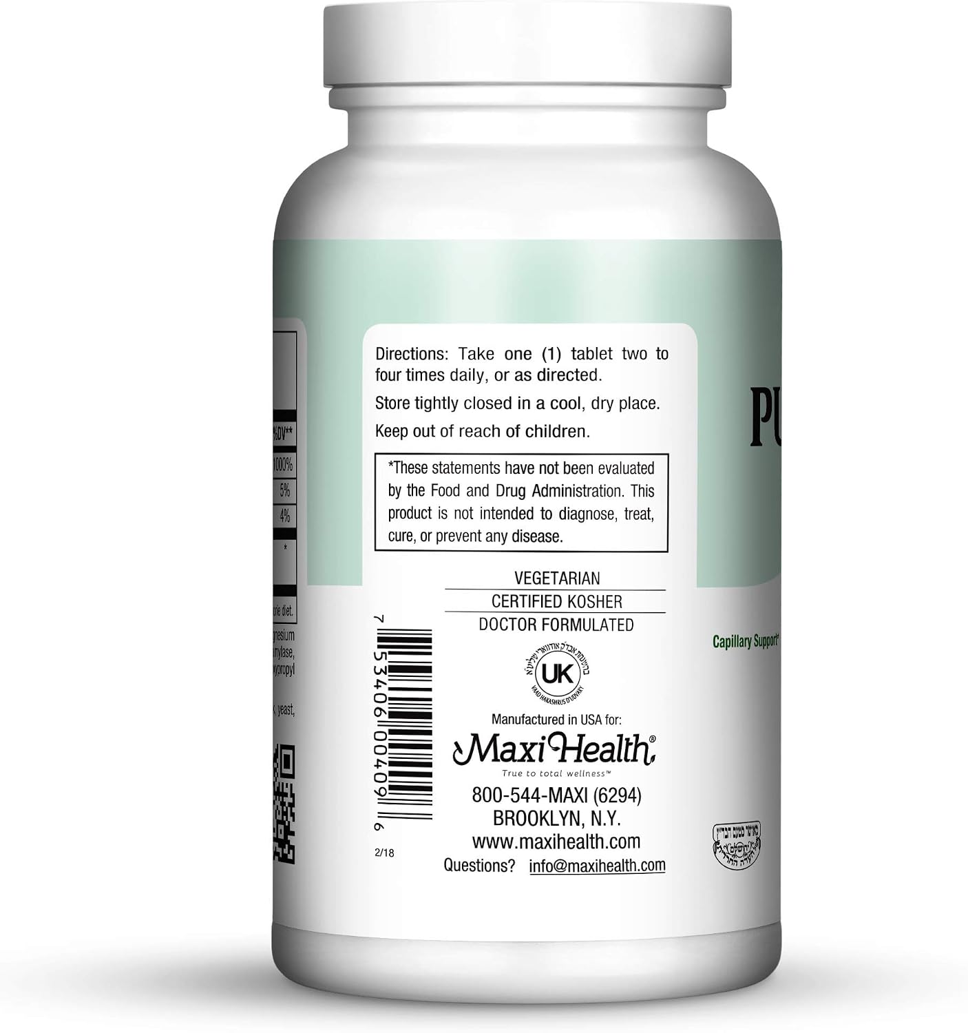 Complexe de Vitamina C 600 mg con Bioflavonoides de Limón, Calcio y Fósforo - Pure-C Bio 600 - 90 Comprimidos