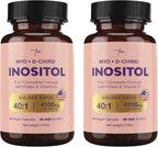 QSTA Myo-Inositol y D-Chiro Inositol 4100mg (Relación 40:1) – Complemento Nutricional para Mujeres con Folato, Vitaminas B6, B12, D3, Zinc y Cromo