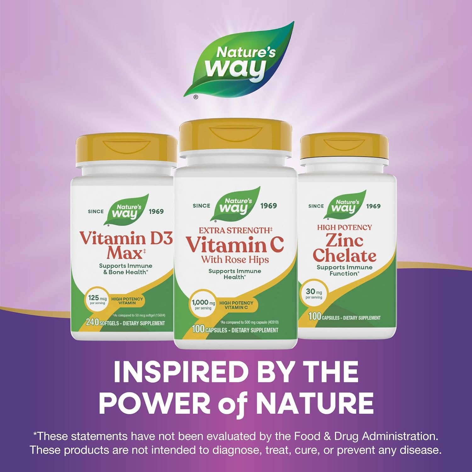 Nature's Way Vitamina C con Escaramujo Extra Strength - 1000 mg por ración