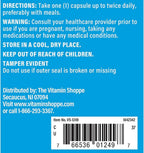 The Vitamin Shoppe Vitamina C 500 mg – Apoyo inmunológico, protección antioxidante y formación de colágeno (100 cápsulas)