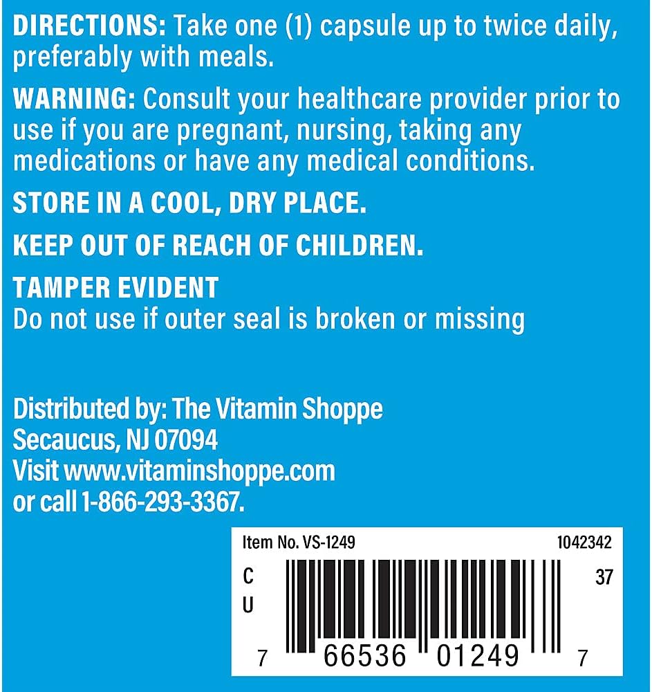 The Vitamin Shoppe Vitamina C 500 mg – Apoyo inmunológico, protección antioxidante y formación de colágeno (100 cápsulas)