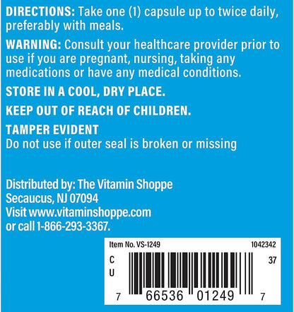 The Vitamin Shoppe Vitamina C 500 mg – Apoyo inmunológico, protección antioxidante y formación de colágeno (100 cápsulas) – Image 3