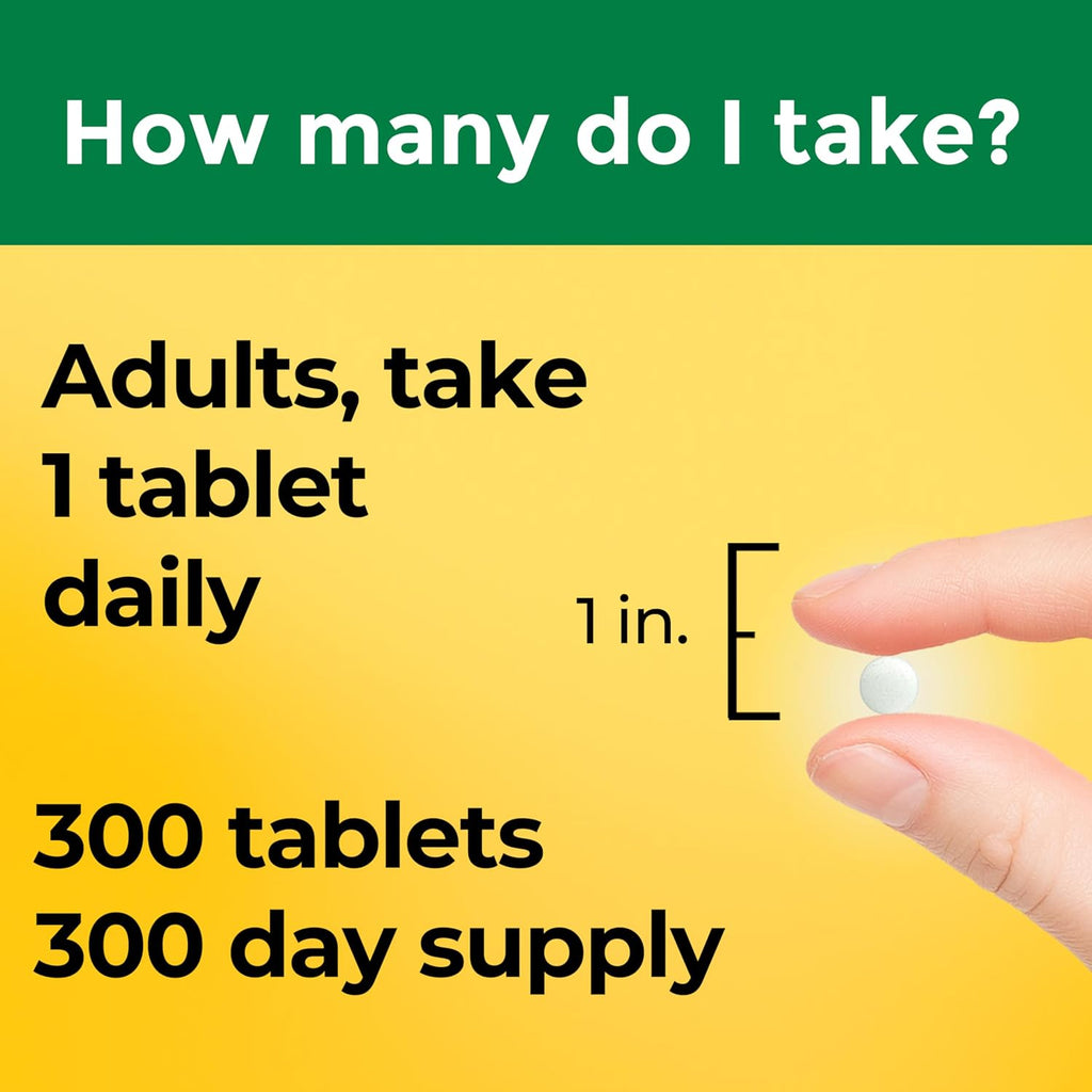 Nature Made Vitamina D3 1000 UI (25 mcg) - 300 Comprimidos