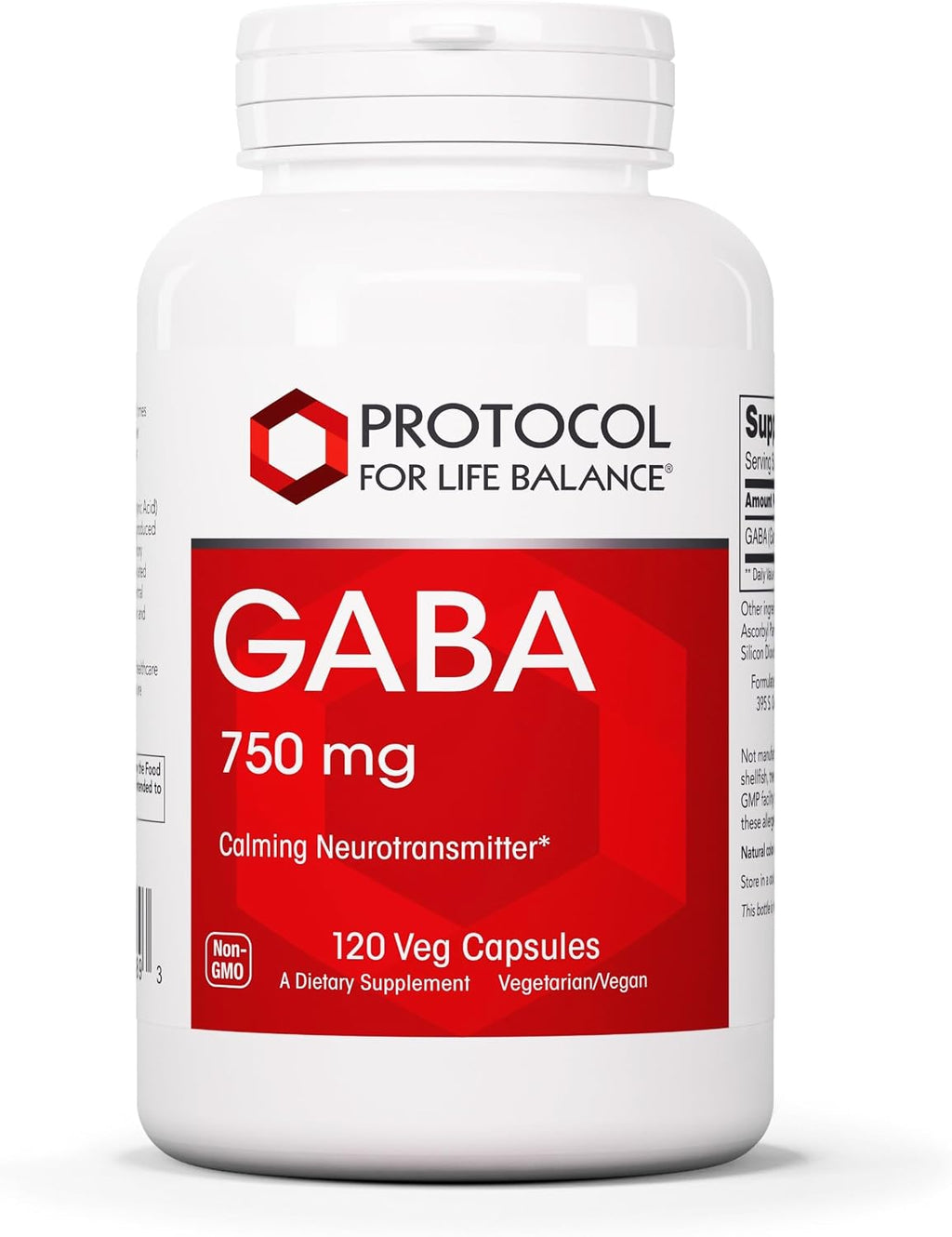PROTOCOL FOR LIFE BALANCE GABA 750 mg - 120 Cápsulas Vegetales