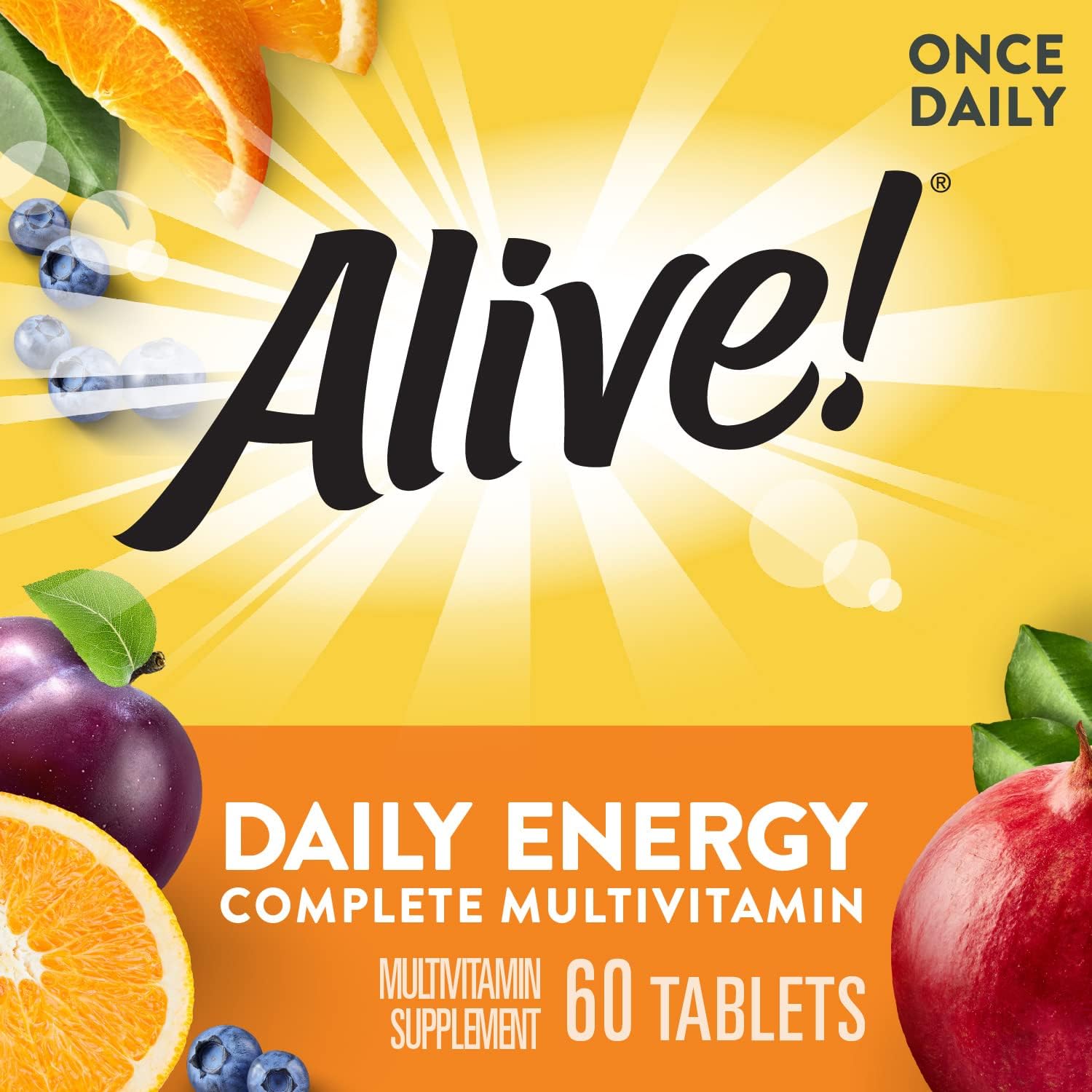 Nature's Way Alive! Multivitamínico Diario Energy 22 Vitaminas y Minerales 60 Comprimidos (Pack de 2)