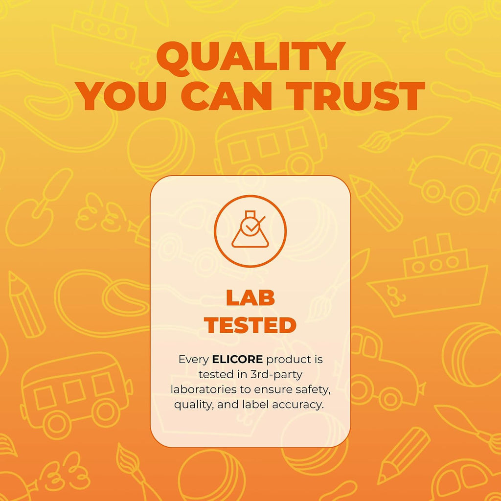 ELICORE Gominolas Multivitamínicas para Niños - 12 en 1 - 2 Meses de Suministro
