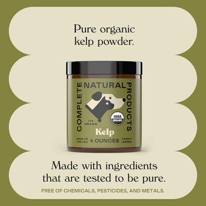 Organic Kelp Powder for Pets - 4oz - Pure Organic Kelp Powder by Complete Natural Products – Image 8