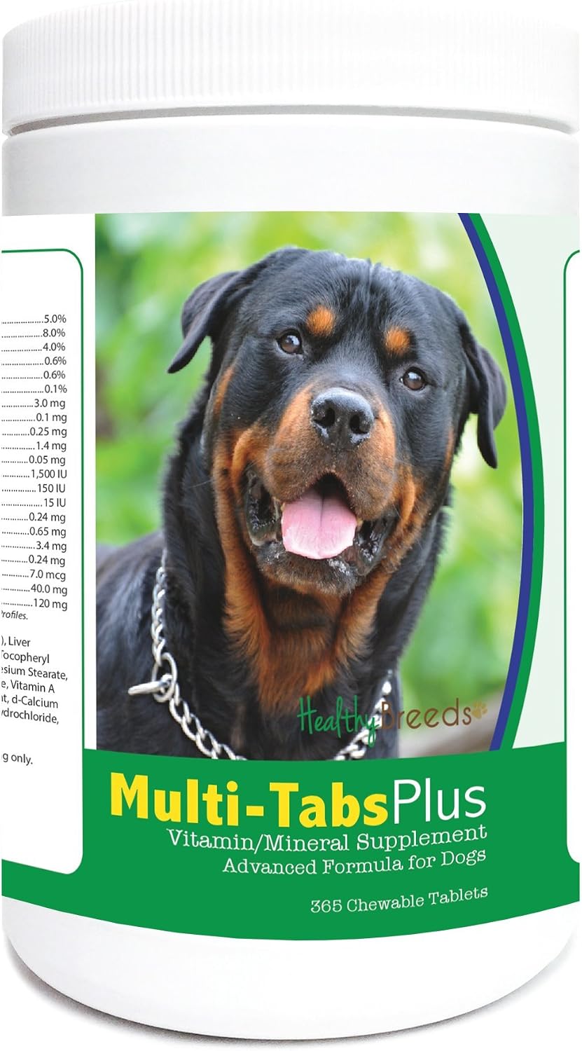 Healthy Breeds Rottweiler Multi-Tabs Plus Comprimidos Masticables 365 unidades