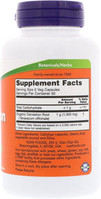 NOW Foods Raíz de Diente de León 500 mg, 100 Cápsulas (Pack de 3)