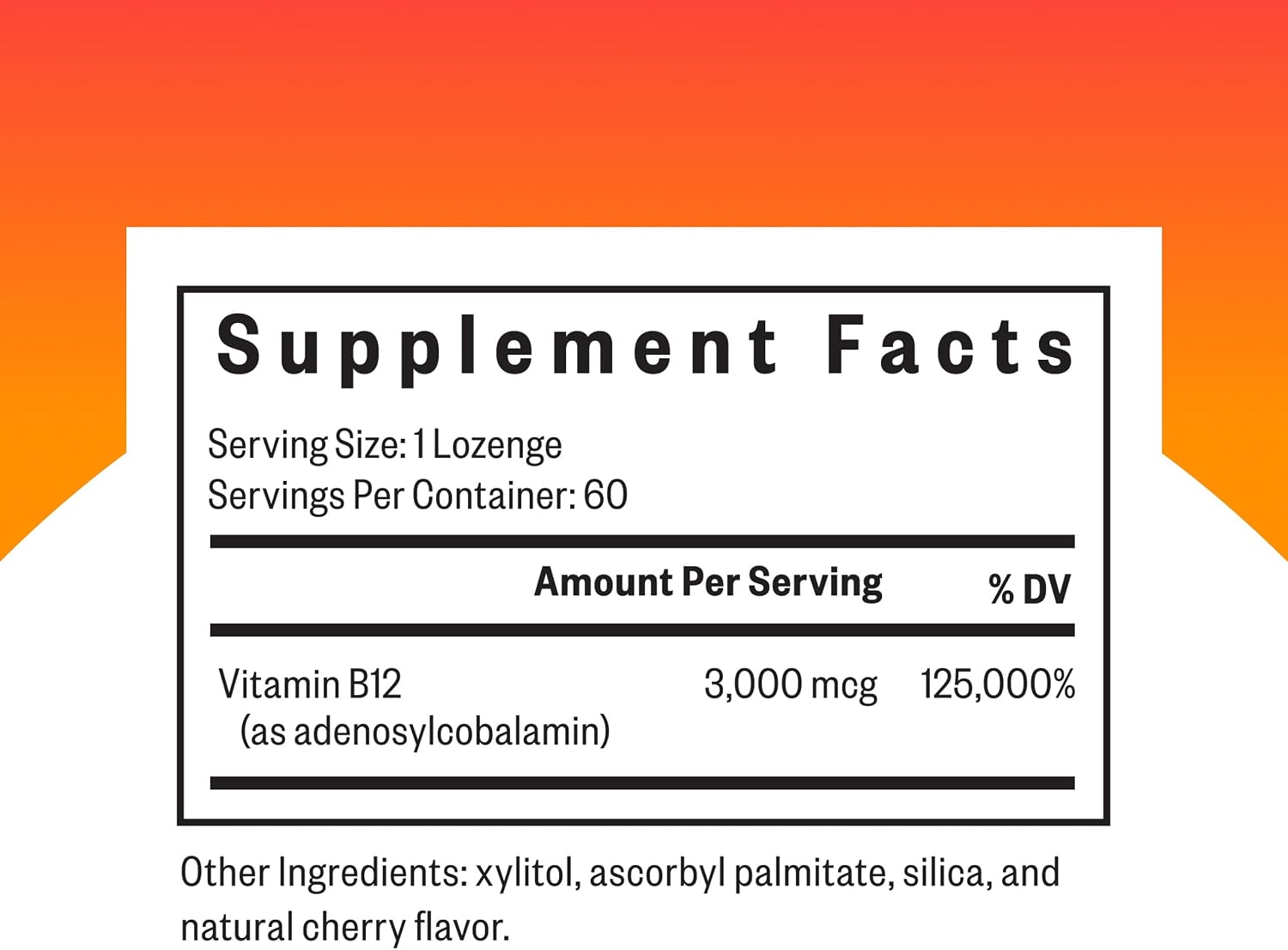 Seeking Health Adeno B12 - Suplemento de Vitamina B12 Adenosilcobalamina 3000 mcg, 60 Pastillas Sublinguales