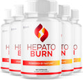 Hepato Burn (5 Pack) - Cápsulas Naturales para Energía y Fitness, 300 Cápsulas
