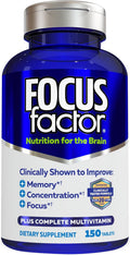 Focus Factor Nutrition for The Brain – Suplemento para Memoria y Concentración, 150 Comprimidos