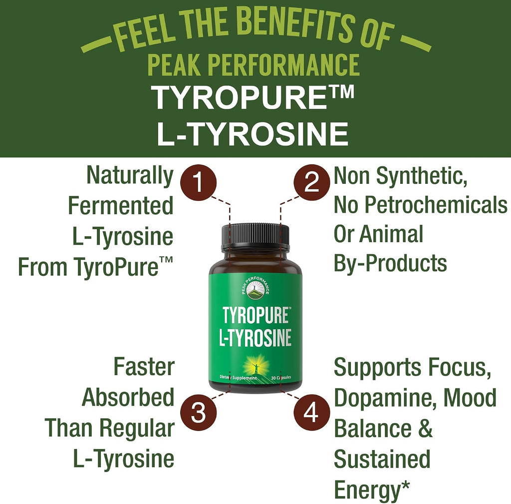 TyroPure L-Tirosina 500 mg Cápsulas