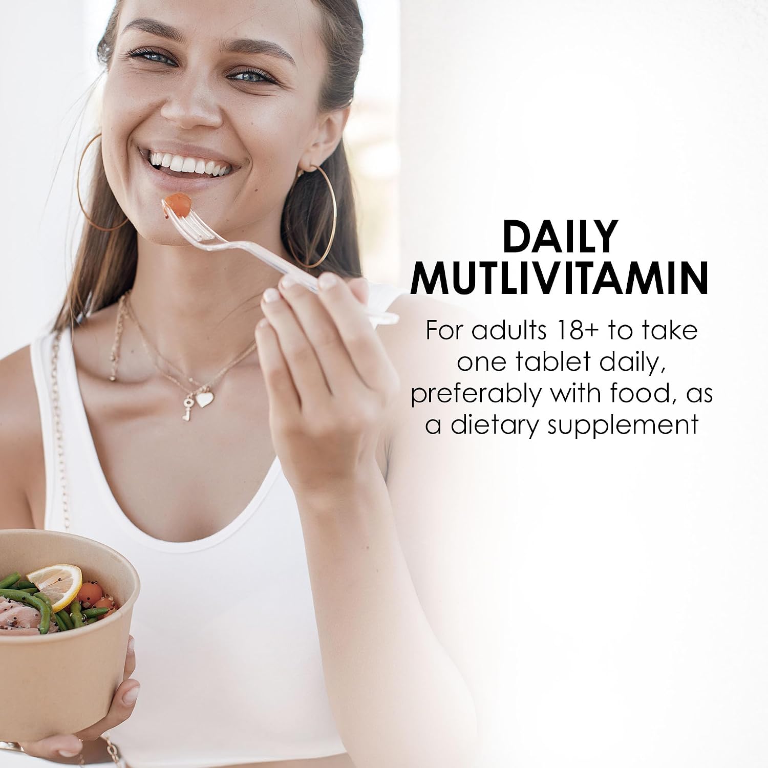 MASON NATURAL Multivitamínico Diario con Minerales - 24 Nutrientes Esenciales - 60 Comprimidos