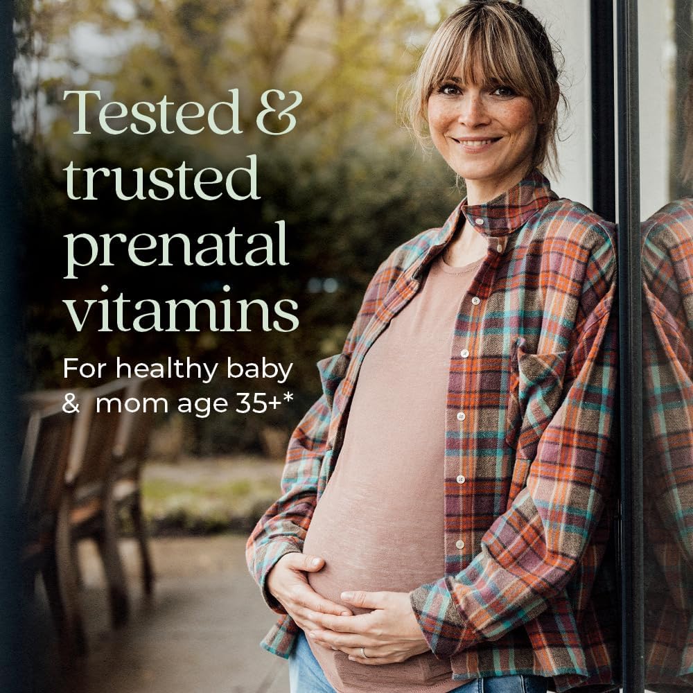 New Chapter Vitaminas Prenatales One Daily 35+ con Metilfolato y Colina - 90 Comprimidos